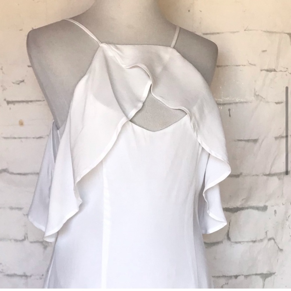 White off the shoulder dress by BB Dakota size 6 - Picture 4 of 11